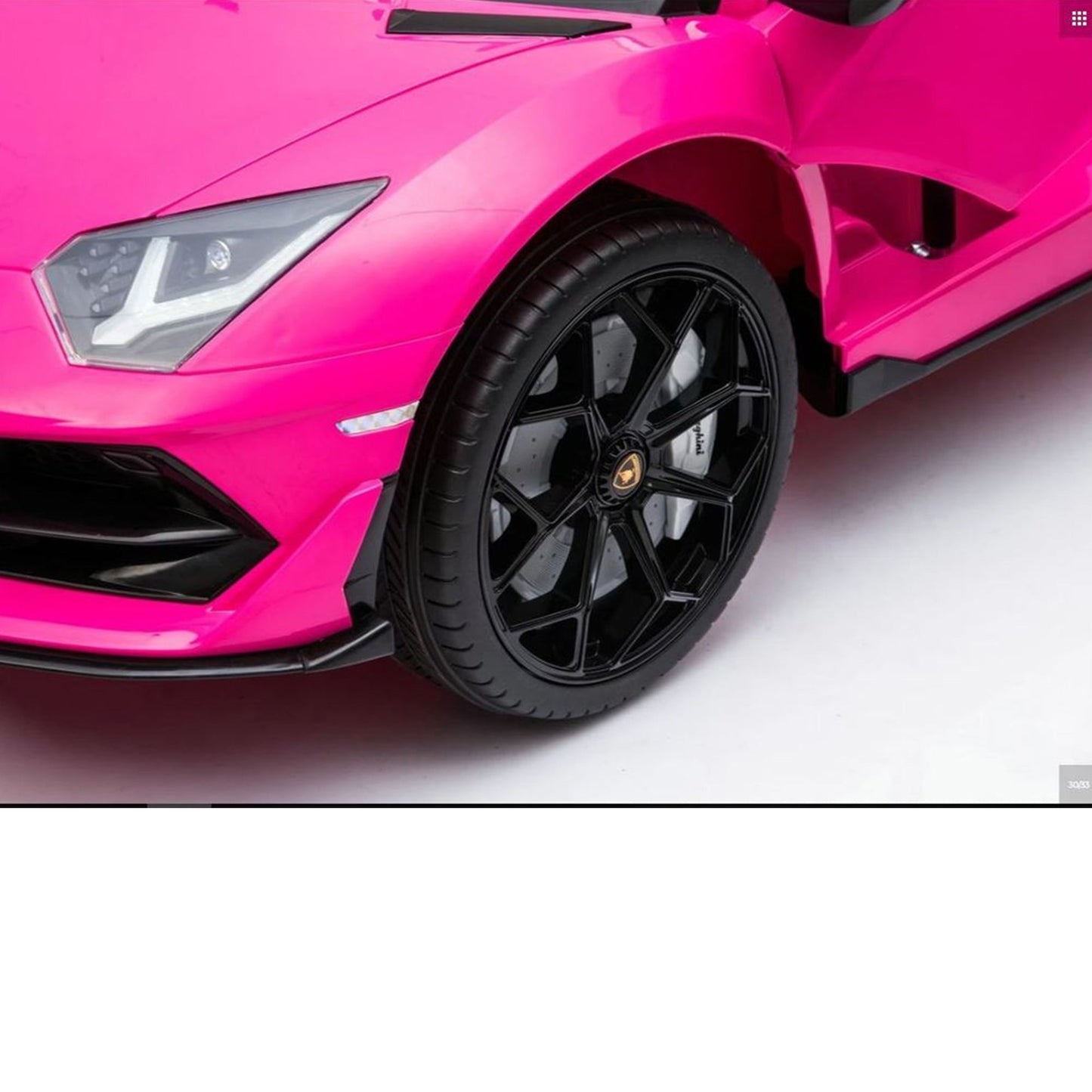 "LAMBORGHINI brand Pink Lamborghini SVJ 12 Volt Electric ride-on car for kids with 2.4G Parent Remote from my store"