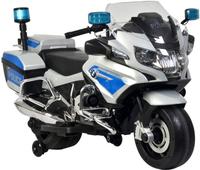 Silver BMW Electric Motorbike 12 Volt for Kids with Emergency Lights and Markings