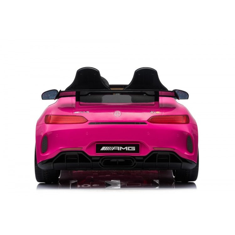 "Mercedes AMG GTR Pink, 2-Seater Kids Electric Car with Parent Remote Control, 24v - exclusive at My Store."