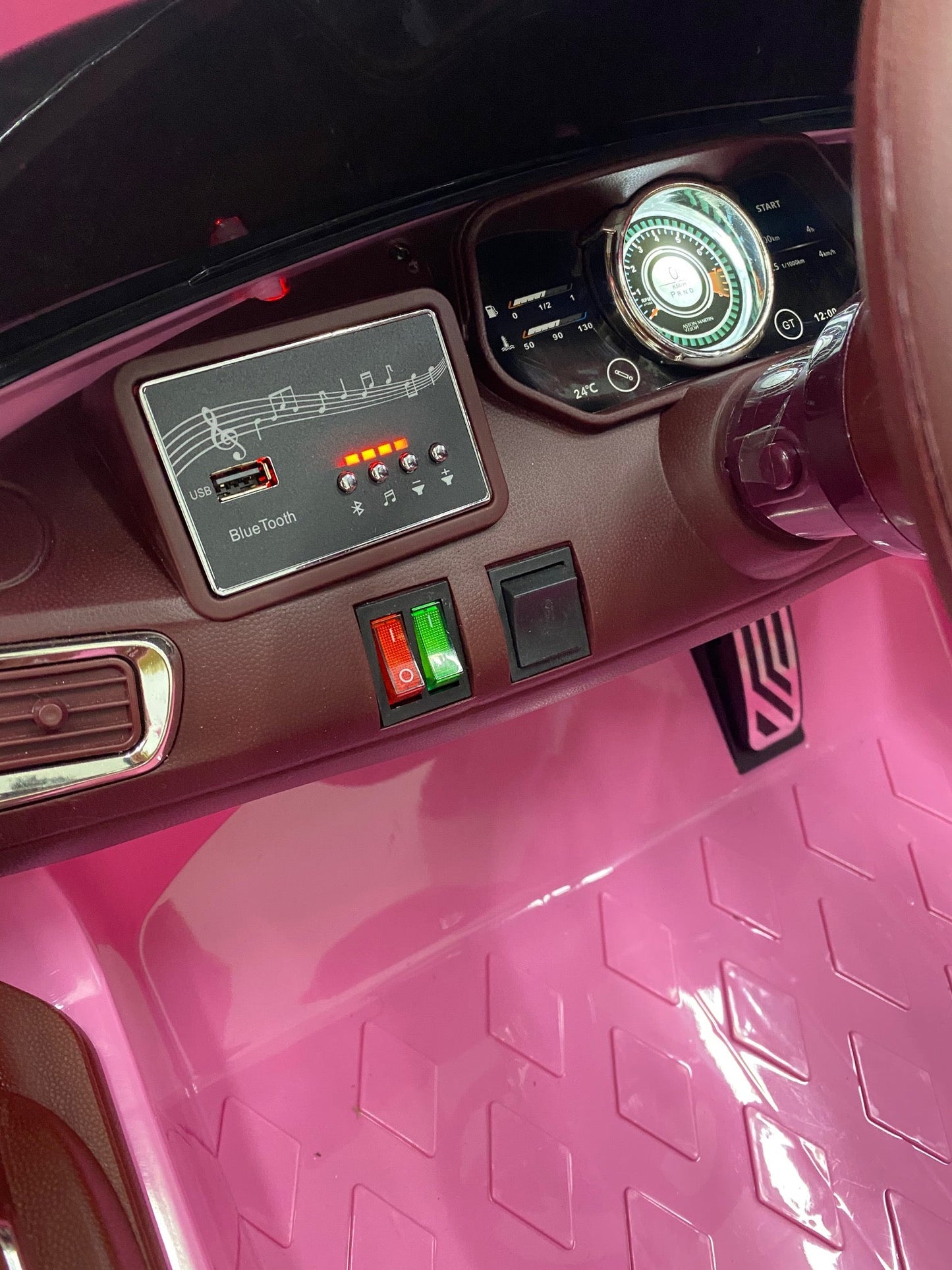 Pink Aston Martin DB11 Kids Electric Ride on Car