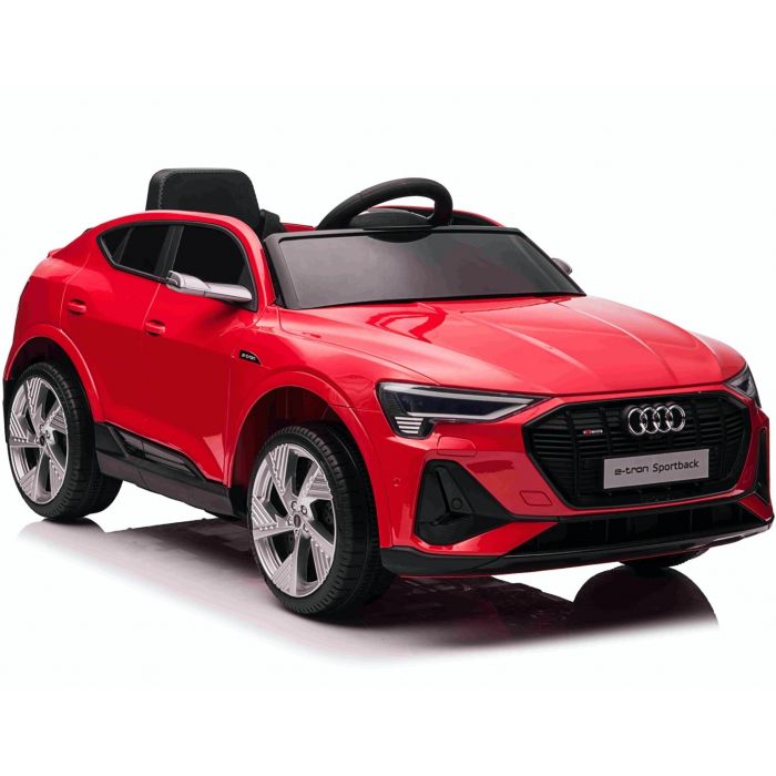 Red Audi E-Tron Sportback Toy with Parental Remote Control for Kids