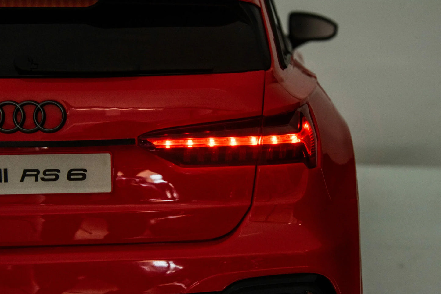 Grey Audi RS6 Kids Electric Ride on Car
