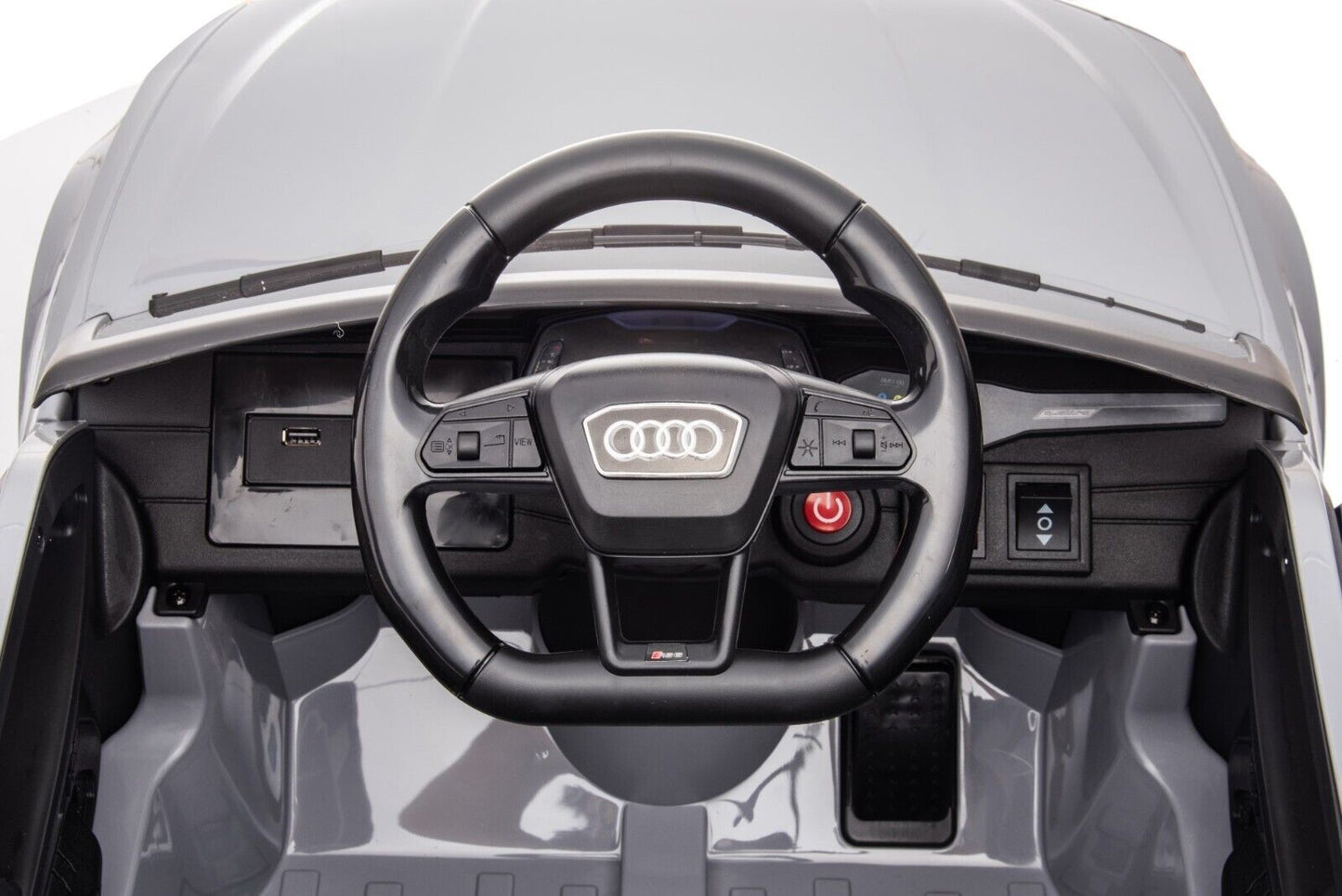 White Audi RS6 Kids Electric Ride on Car