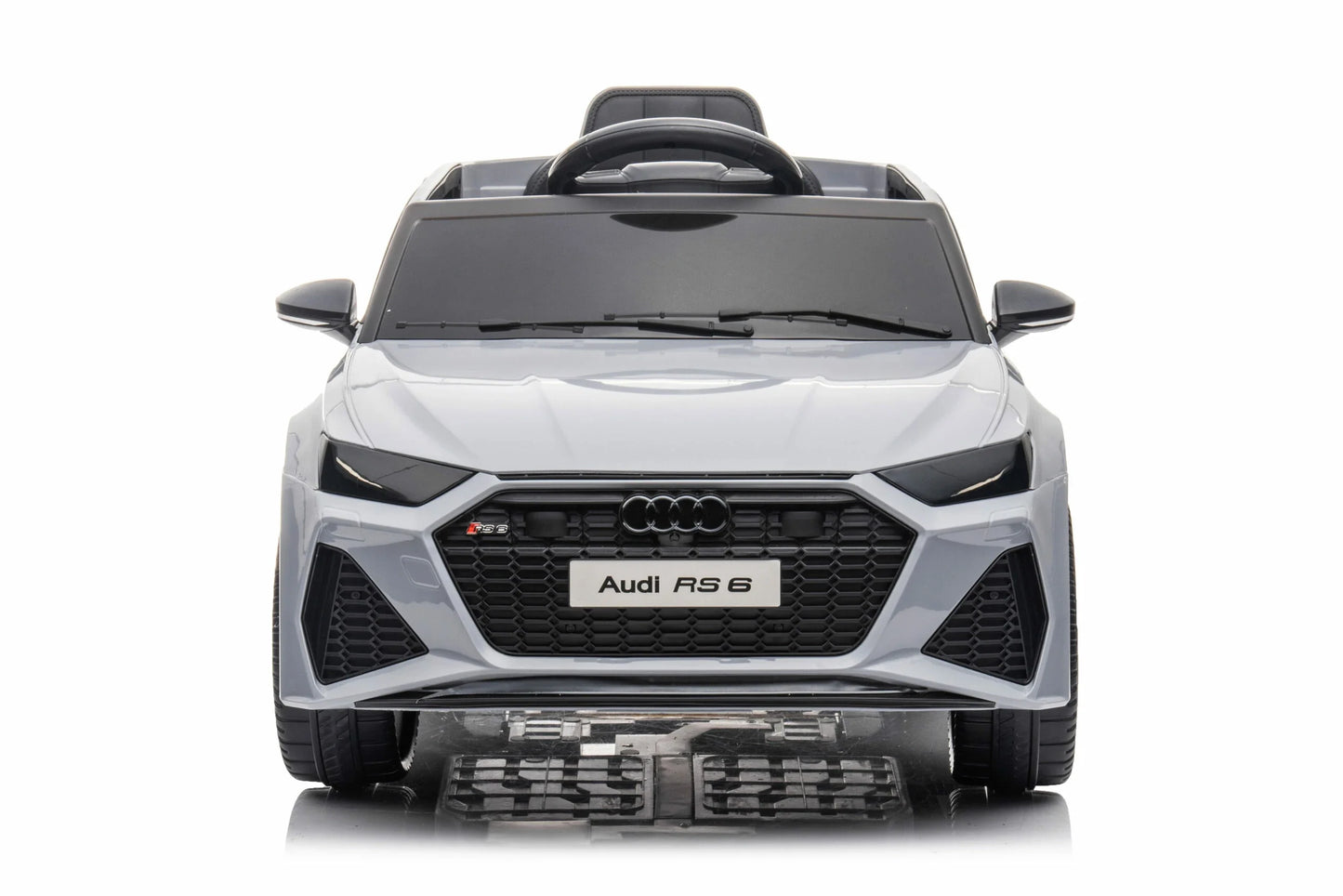 Grey Audi RS6 Kids Electric Ride on Car