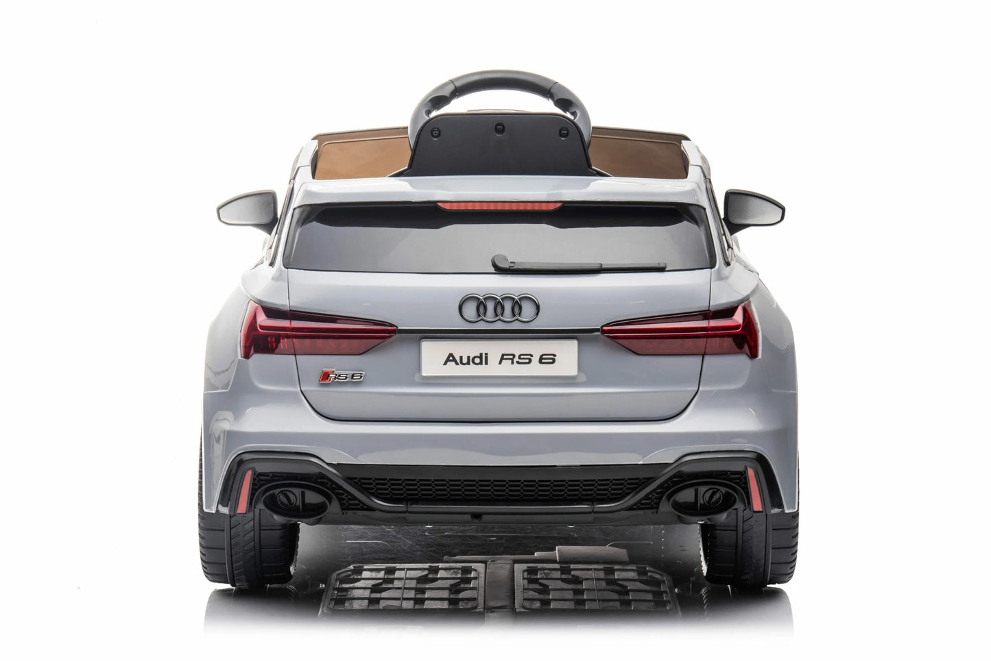 Grey Audi RS6 Kids Electric Ride on Car