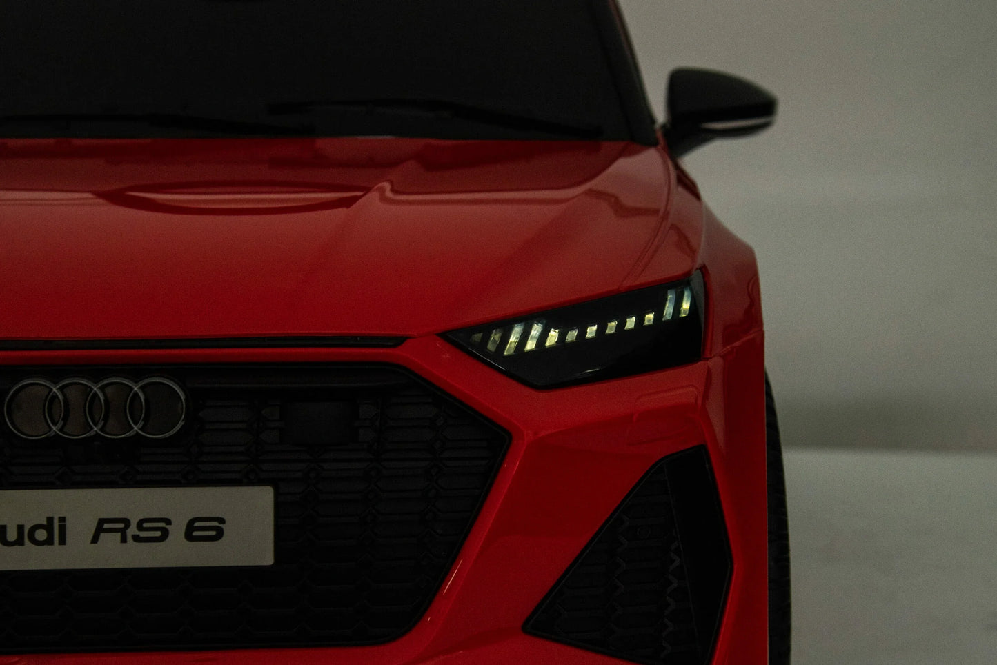 Grey Audi RS6 Kids Electric Ride on Car