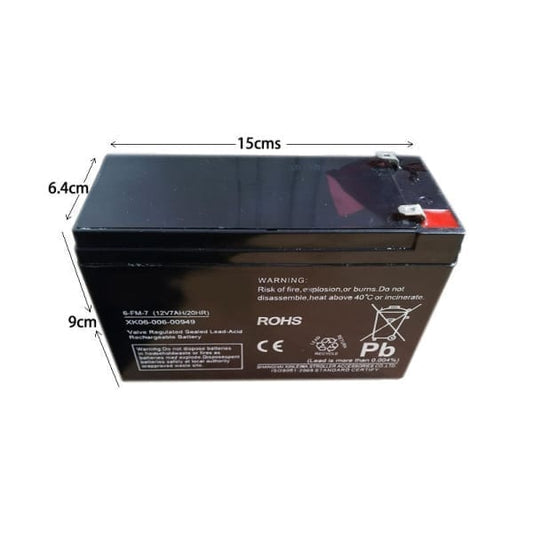 "Long Way 12V 7Ah replacement battery for kids car and electric ride on"