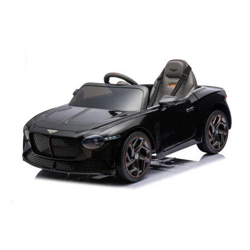 Black Bentley Bacalar Electric Ride-On Car for Kids with a Parent Remote, 12 Volt