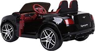 Blue Bentley Continental Supersports styled kid's electric ride-on toy car, 12 Volt
