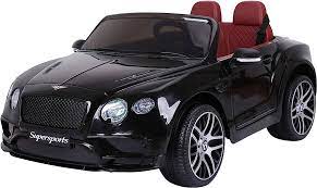 Blue Bentley Continental Supersports 12-volt children's electric ride-on toy car