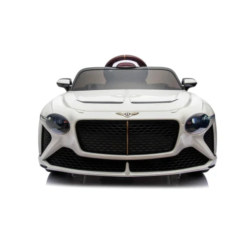White Bentley Bacalar Electric Ride-On Car with Parental Remote Control