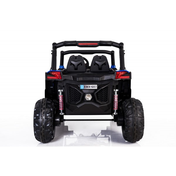 "Adventurous UTV-MX Buggy for kids on a white background"