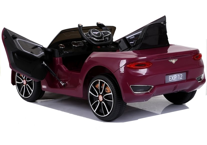 "Burgundy Bentley GT EXP12, 12 Volt Electric Ride on Car for Kids"