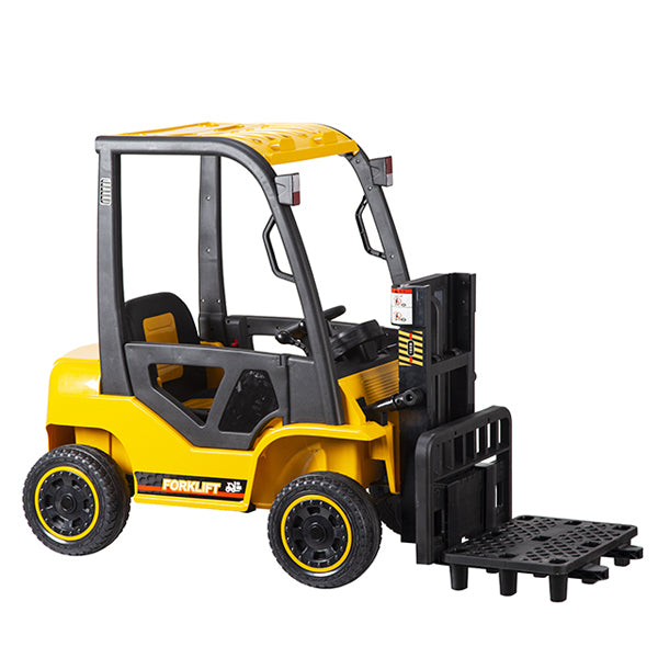 Yellow Forklift Truck Kids Electric Ride on 12 Volt