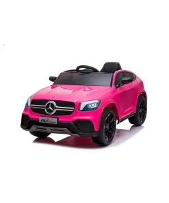 Electric ride on toy, pink Mercedes GLC Coupe replica for kids