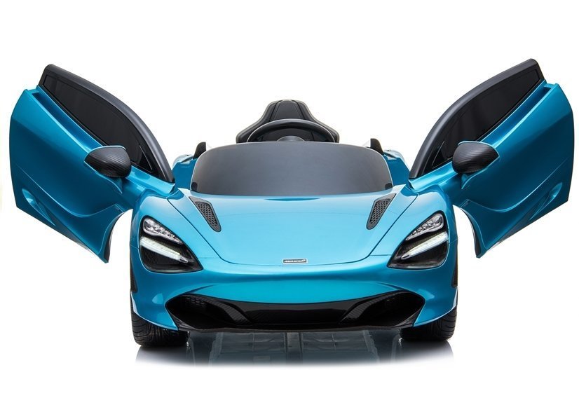 Blue McLaren 720S Spider Electric Ride On Car for Kids, 12 Volt