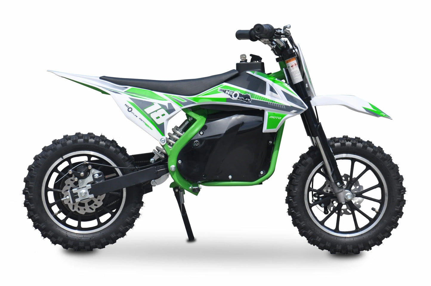 Green Kids Electric Dirt Bike | Neo Outlaw Mini Motorbike| 800W 36V
