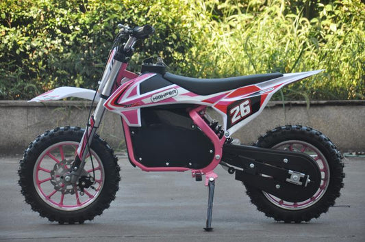 Pink Kids Electric Dirt Bike 800W 36V  Neo Outlaw mini motorbike