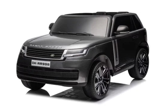 Grey Range Rover electric ride-on car for kids, 24 Volt, on a white background