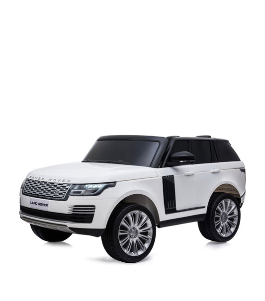 White Range Rover Vogue 2-Seater Electric Ride On Jeep with Parental Control, 24 Volt SUV