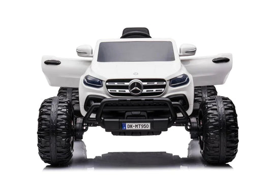 24v Mercedes Monster Truck Toy Replica with Oversized Wheels for Kids