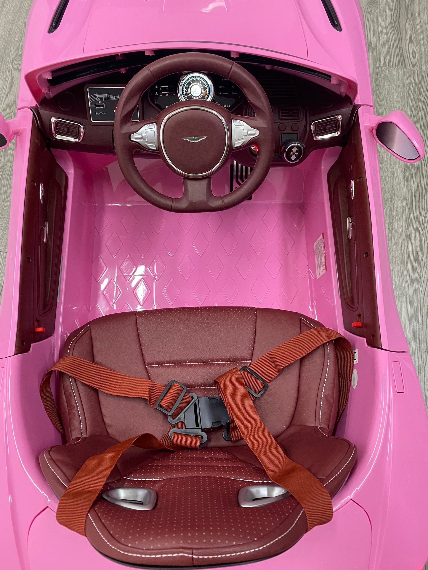 Pink Aston Martin DB11 Kids Electric Ride on Car