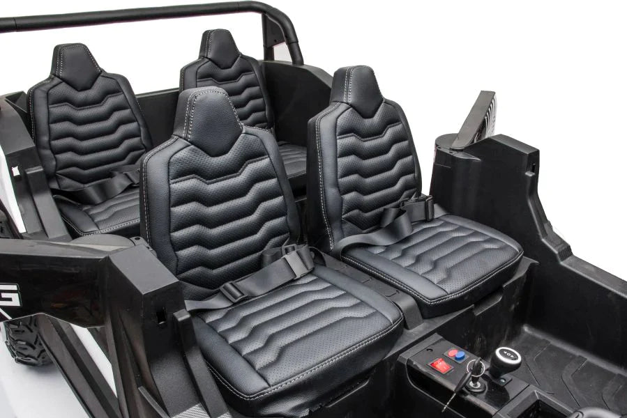 White UTV A033 4 Seater 24 Volt