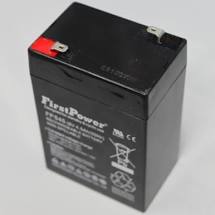 Kids car replacement 12V 4Ah battery on a grey background