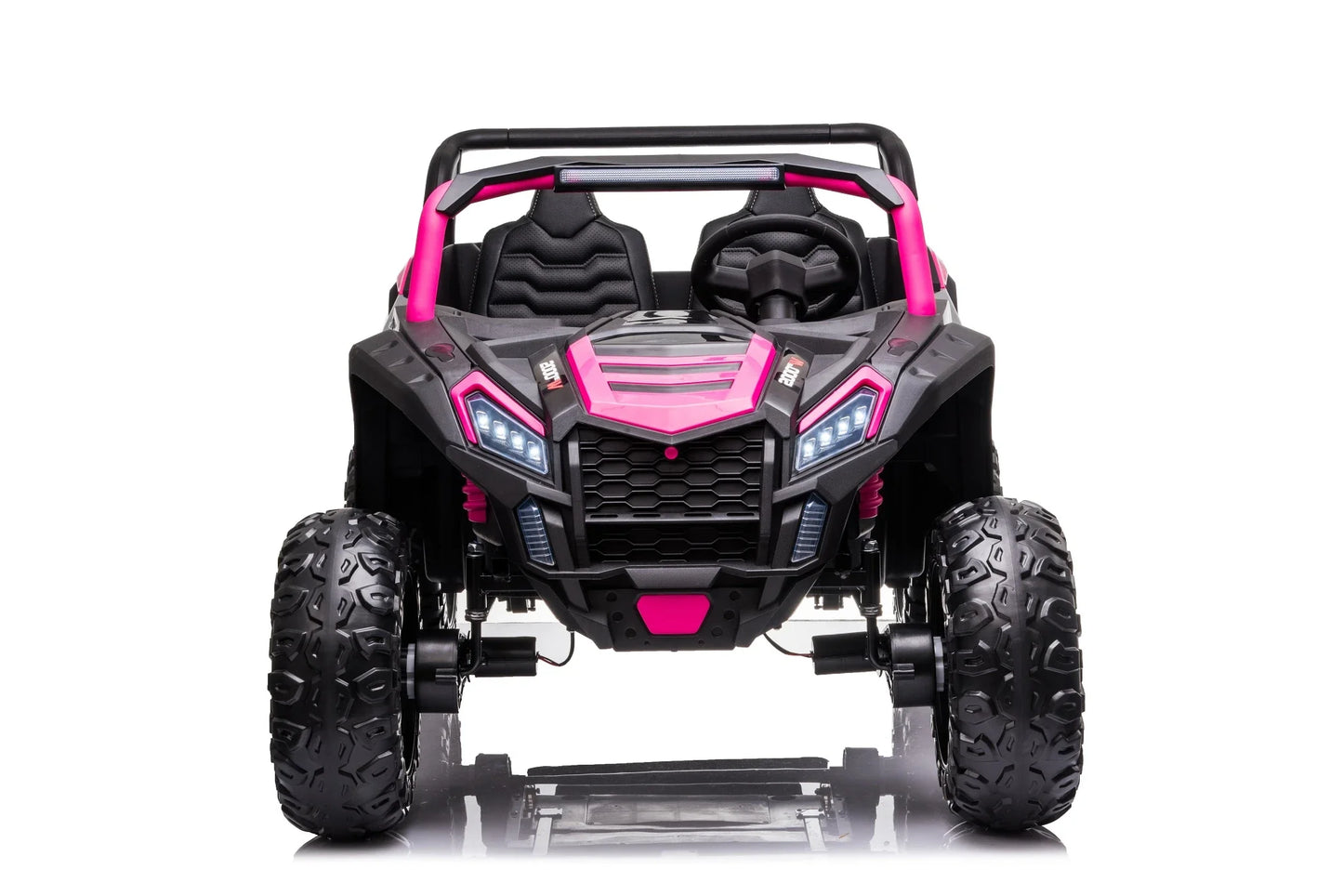 Kids Ride on 24v ATV Large Size 2 Seater Ride On Buggy with Leather Seats Eva Rubber Wheels and MP4 TV