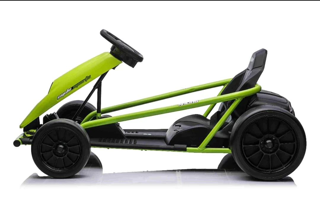 Green Super Drift Go Kart 24 volt
