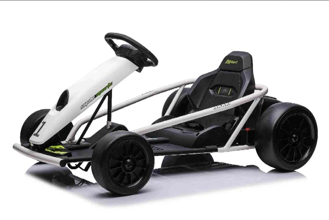 White Super Drift Go Kart 24 volt