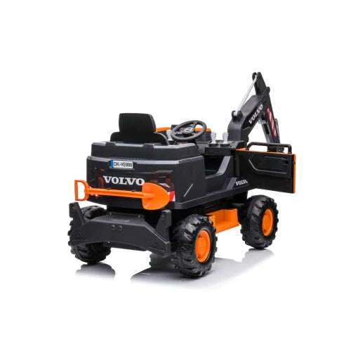 Volvo Kids Ride on Excavator 12V With Leather Seat and Eva Wheels and Parental Remote