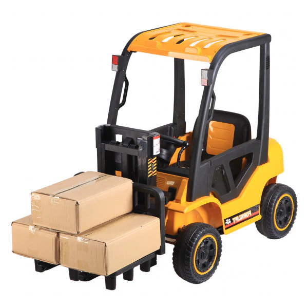 Yellow Forklift Truck Kids Electric Ride on 12 Volt
