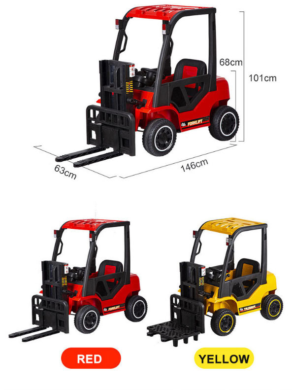 Red Forklift Truck Kids Electric Ride on 12 Volt