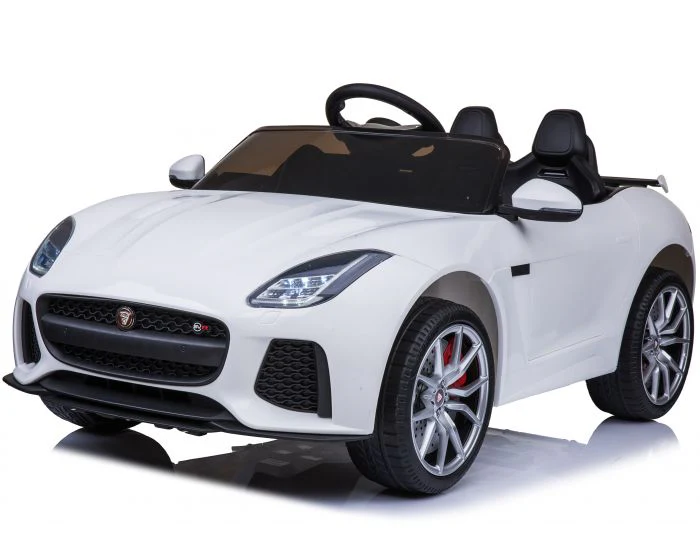 the kids can enjoy their favorite tunes as they ride. The sleek white design, complete with detailed finishes and logos, is sure to impress any young car enthusiast. This electric ride on car is an ideal gift for children who love to play and explore. Features such as the working headlights and sound effects add an extra level of excitement. Perfect for indoor or outdoor use on smooth, flat surfaces.