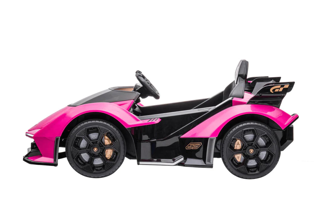 Pink and Black Lamborghini Gran Turismo Children's Electric Ride-on