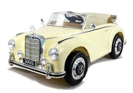 Beige Mercedes Benz 300S electric ride on car for kids