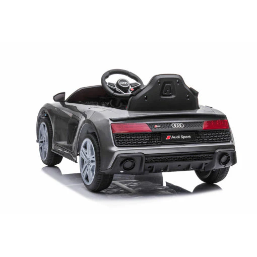 Luxe Grey/Silver Audi R8 Licensed Ride-on Car A300 for Children on White Background