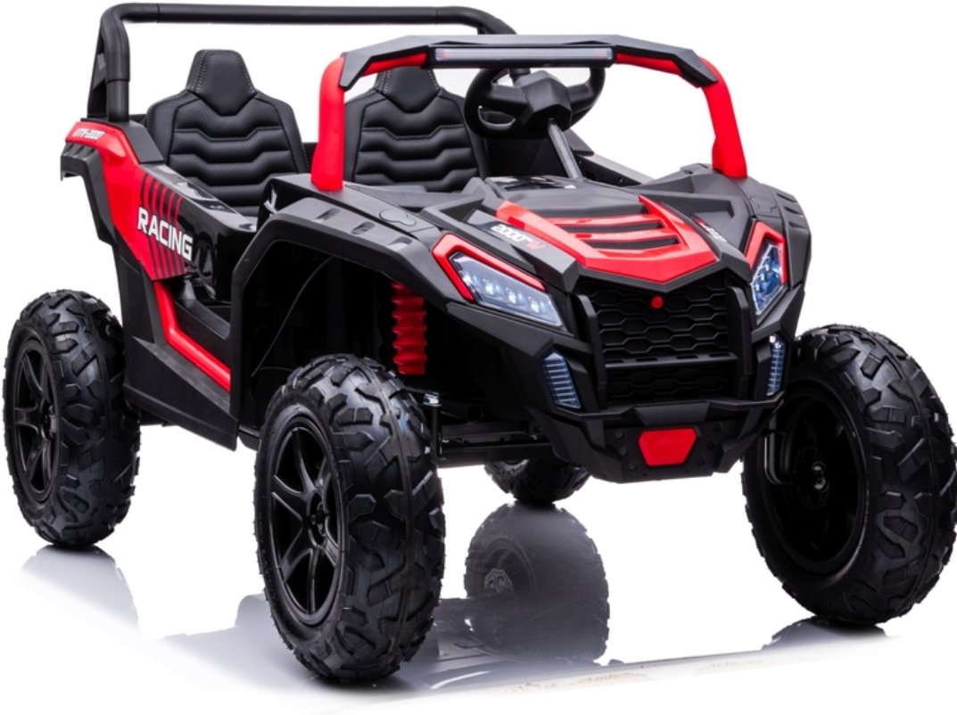 Kids Ride on 24v ATV Large Size 2 Seater Ride On Buggy with Leather Seats Eva Rubber Wheels and MP4 TV