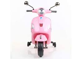 Pink Vespa Ride On Electric Scooter Bike 12 Volt