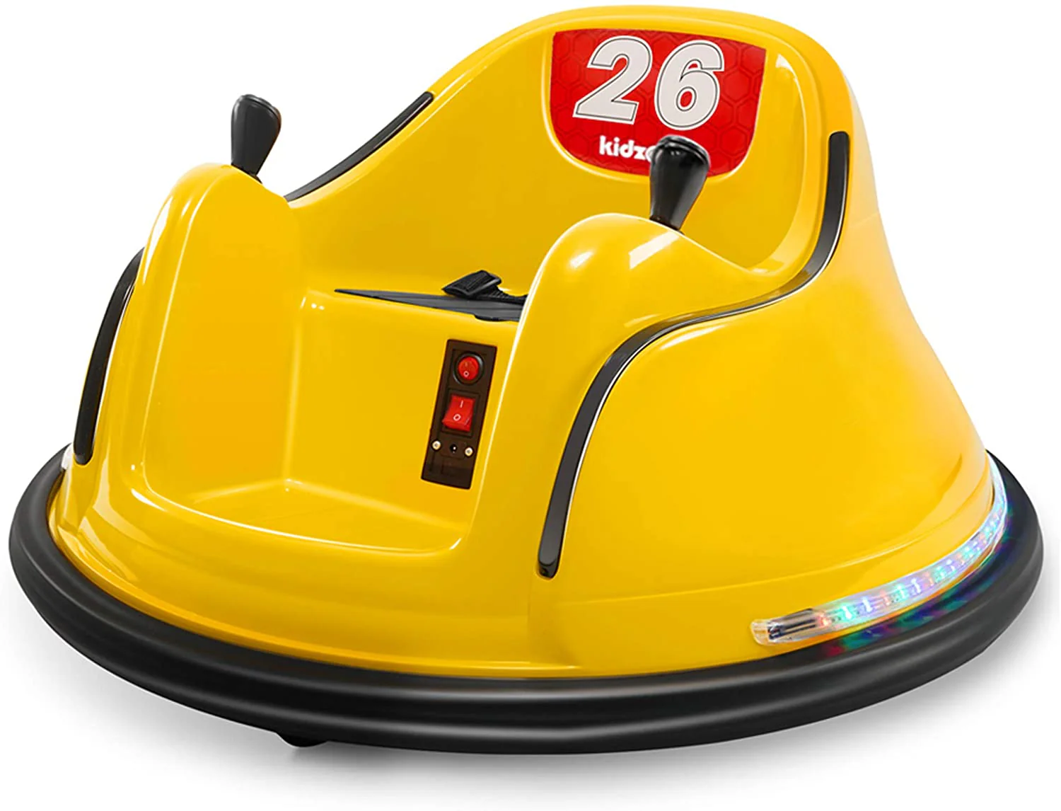Yellow Kids Bumper Car 12 Volt