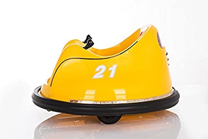 Yellow Kids Bumper Car 12 Volt